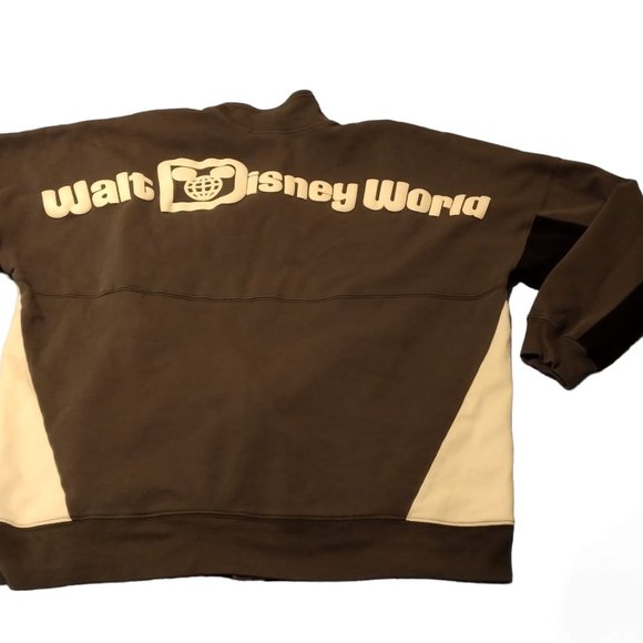 Disney Parks Walt Disney World Gray Zip Track Jacket Spirit Jersey Sz L - Picture 4 of 11